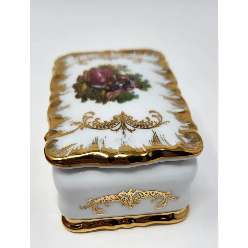 Trinket Jewelry Box | Courting Couple | Bavaria, Germany